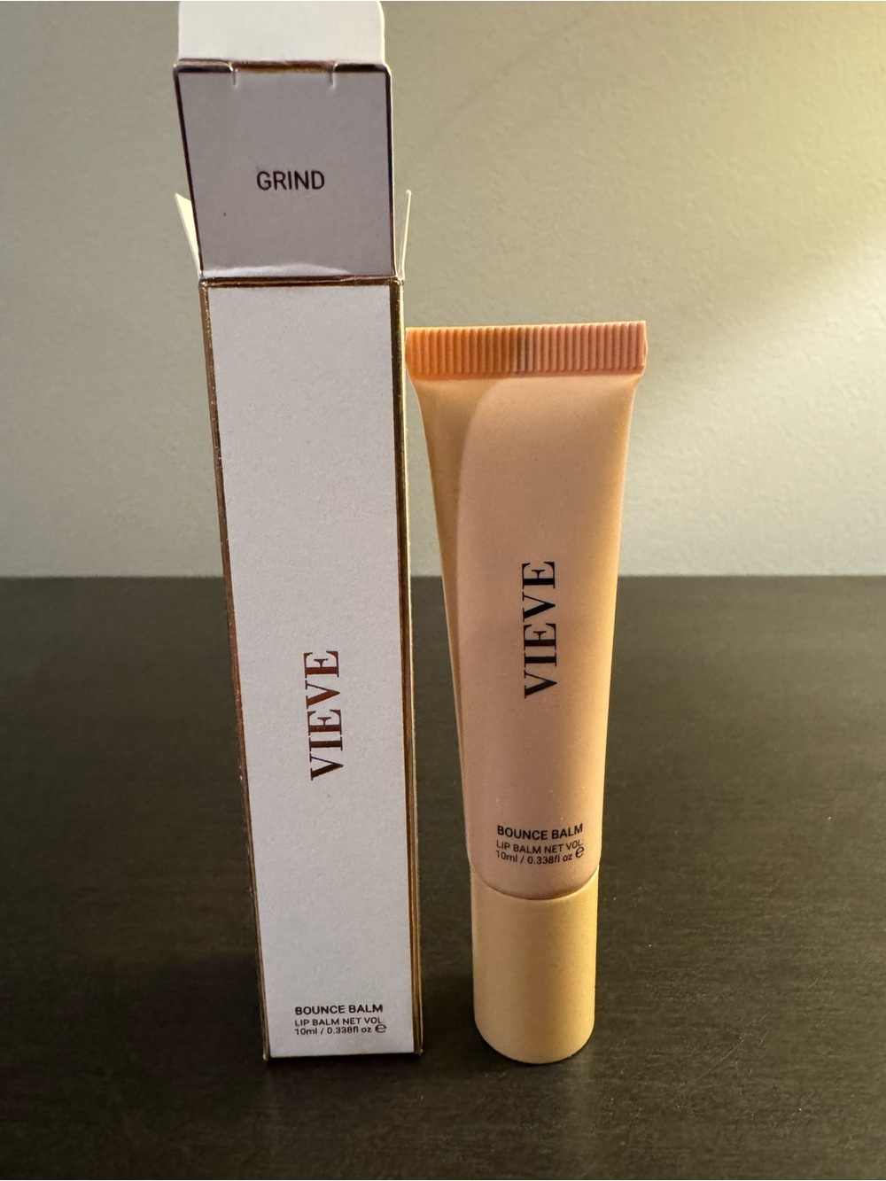 Vieve Bounce Balm Nourishing Lip Balm Grind 10 ml .33 oz Full Size NIB